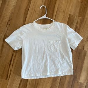 White Madewell Crop Top
